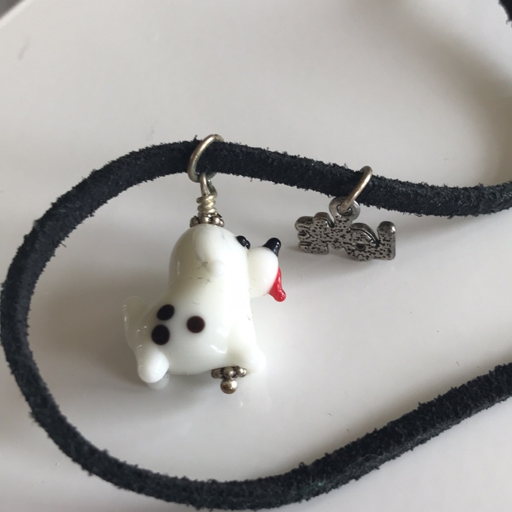 Puppy charm necklace